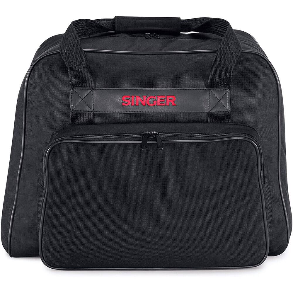 Front. Singer - Singer 617L04  Universal Sewing Machine Canvas Carrying Tote Bag, Black - Black.