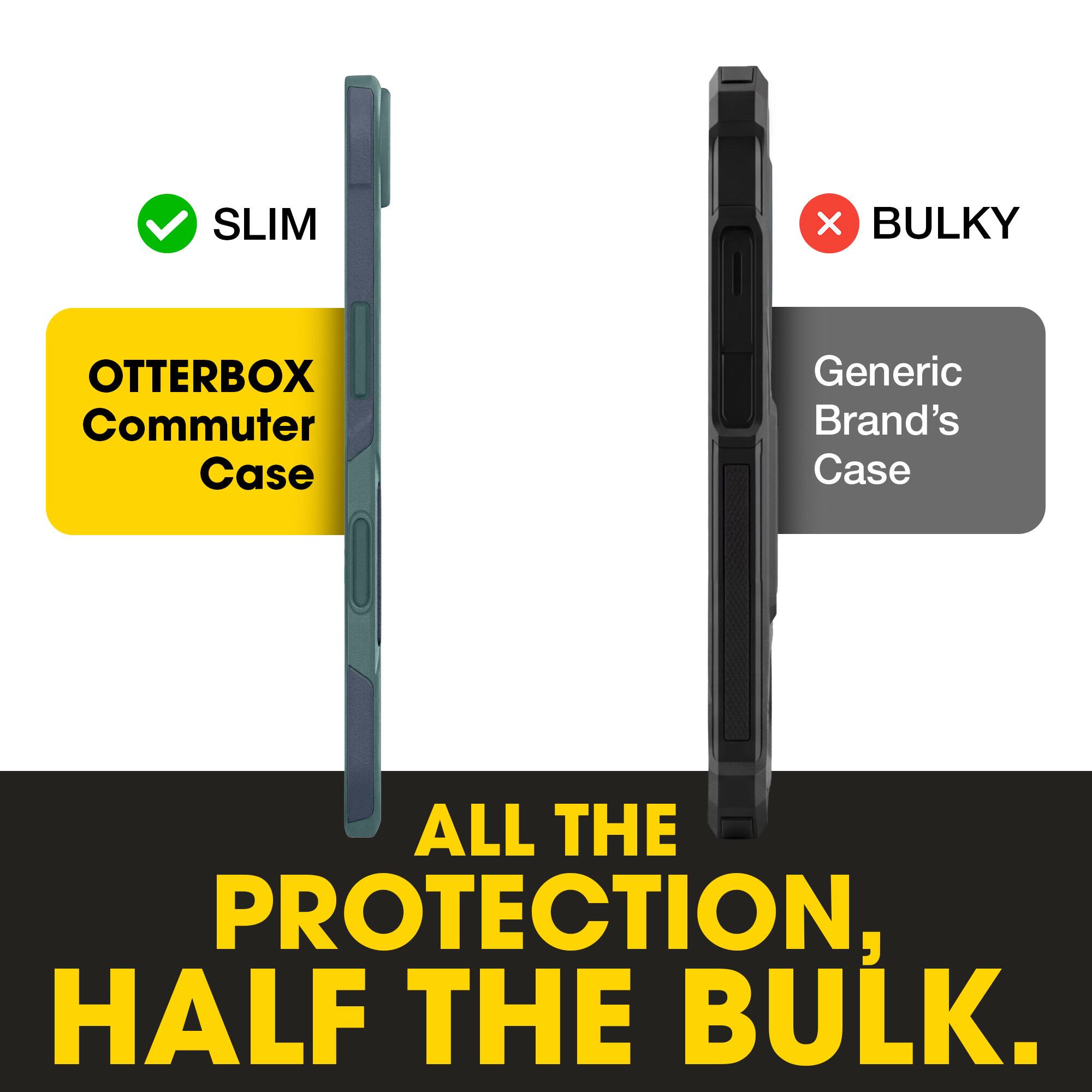 SLIM X BULKY  
OTTERBOX Commuter Case  
Generic Brand's Case  
ALL THE PROTECTION, HALF THE BULK.