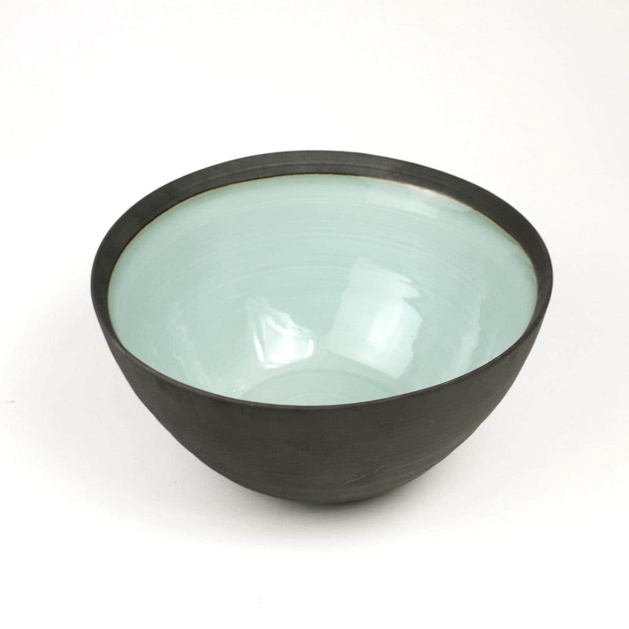 Euro Ceramica Home - Diana 9-inch Professional Porcelain Serving Bowl - tint; gray