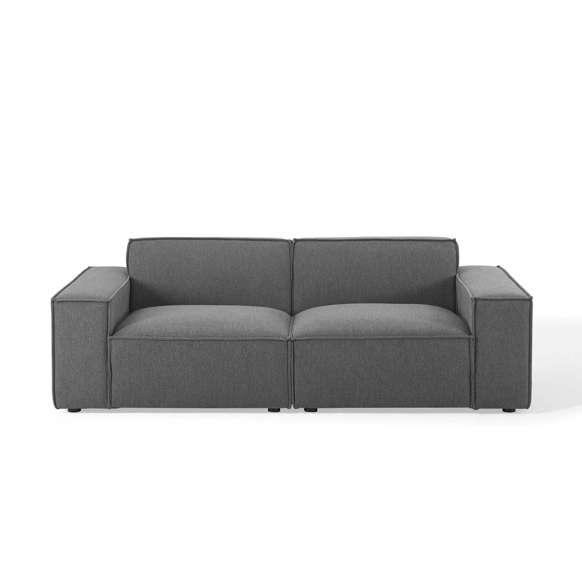 Alt View 4. Modway - Restore 2-Piece Sectional Sofa by Modway - Brown.