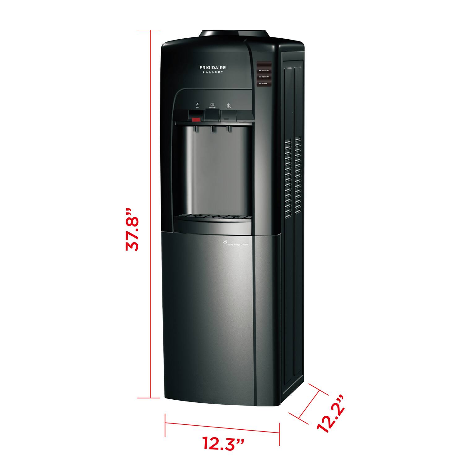 FRIGIDAIRE  
37.8"  
12.3"  
12.2"
