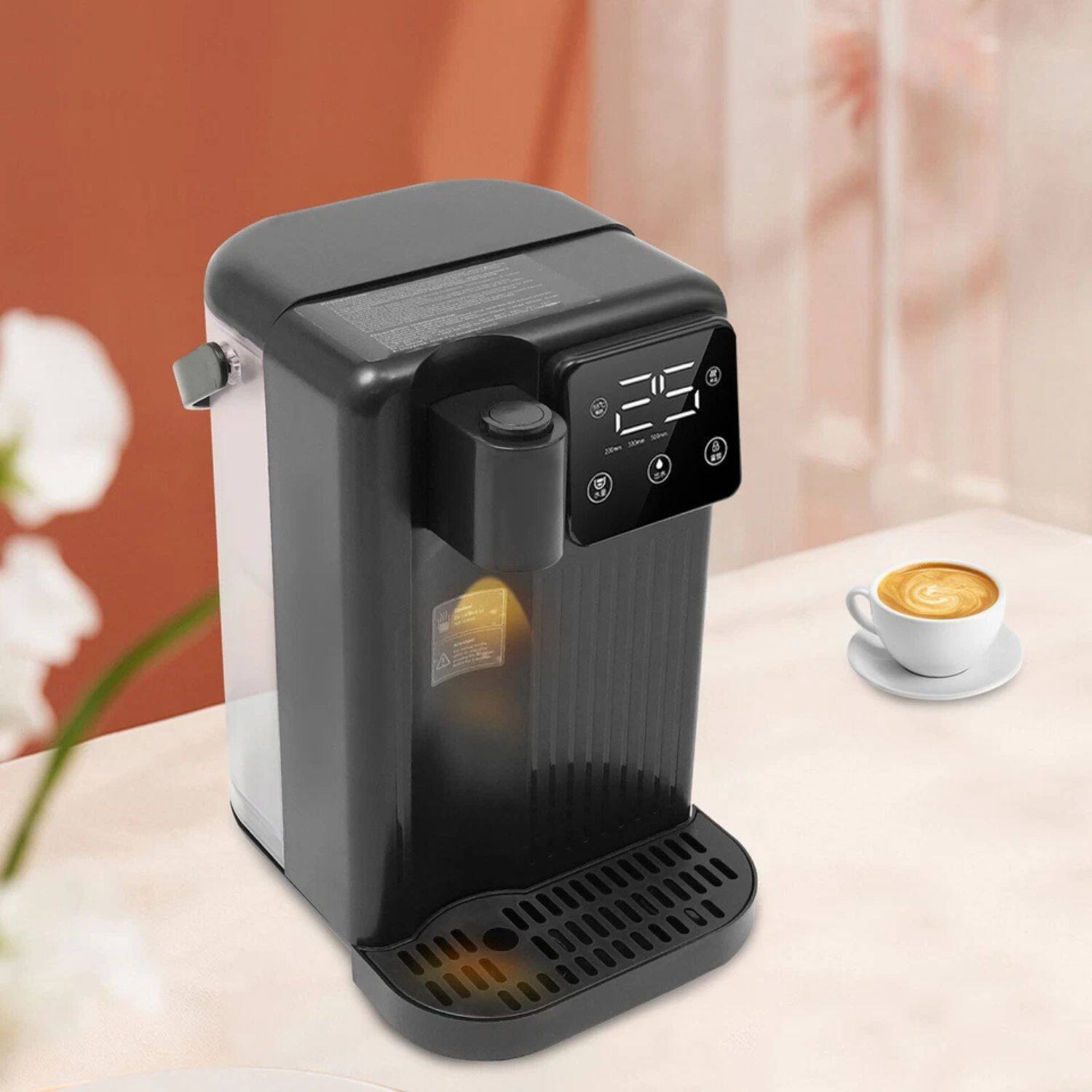 Alt View 2. Home Collection - 3L Instant Hot Water Dispenser – 1700W Desktop Electric Water Boiler & Dispenser - Black.