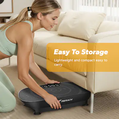 Portable Vibration Plate for Beginners - Affordable, Mini & Slim | MERACH, CV30 / Black Portable Vibration Plate for Beginners - Affordable, Mini & Slim | MERACH, CV30 / Black