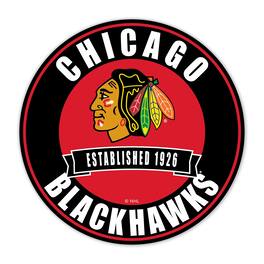 Fan Creations - Chicago Blackhawks 24" Circle with Banner - Multicolor
