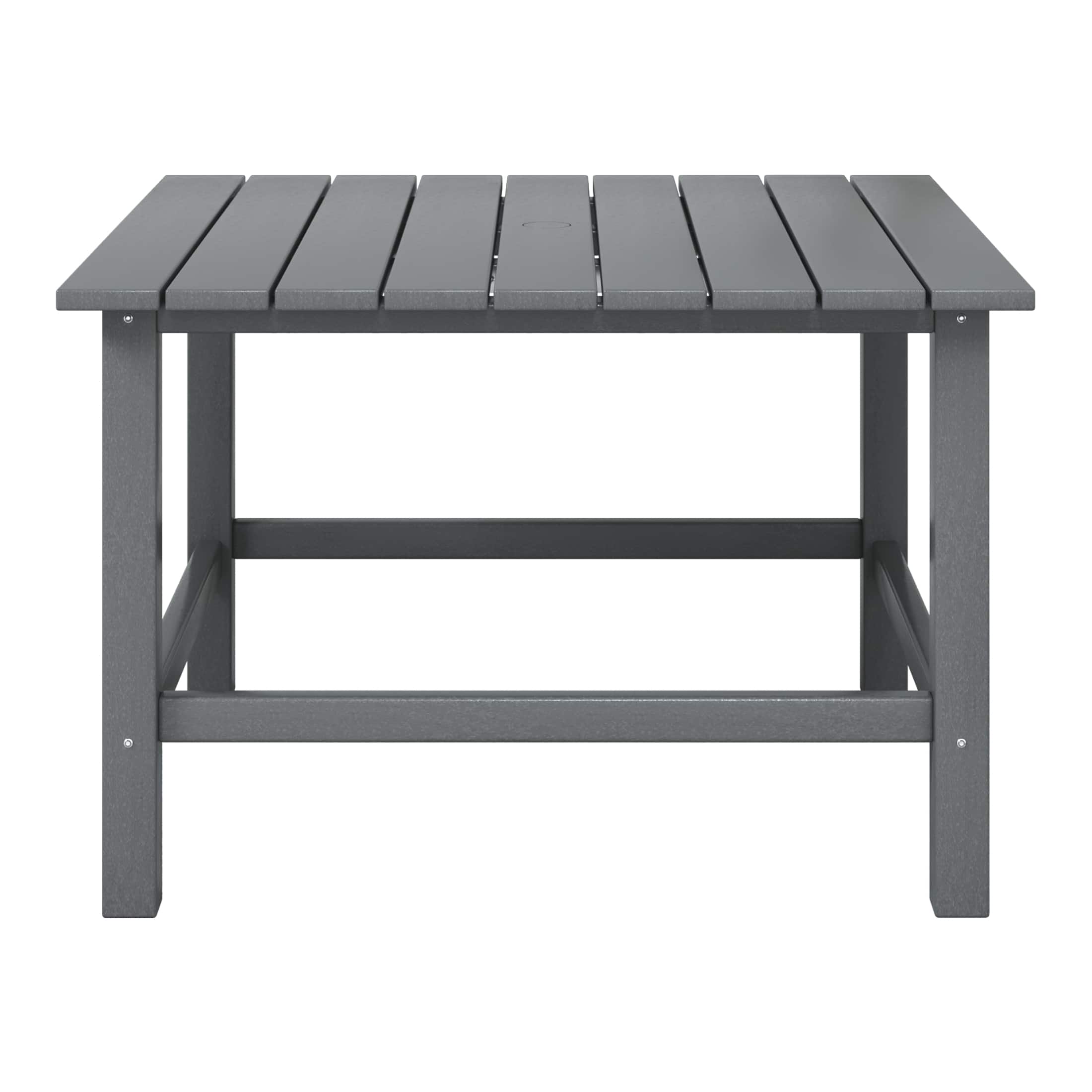 "WestinTrends - Malibu Kids Outdoor Patio Furniture HDPE 30"" Wide Square Dining Table - Gray" price history on PriceWatchPro