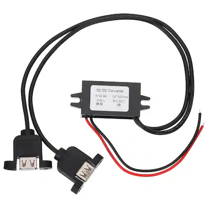 DC/DC Converter
IN: 12V/24V
OUT: 5V3A max
IN/OUT
USB