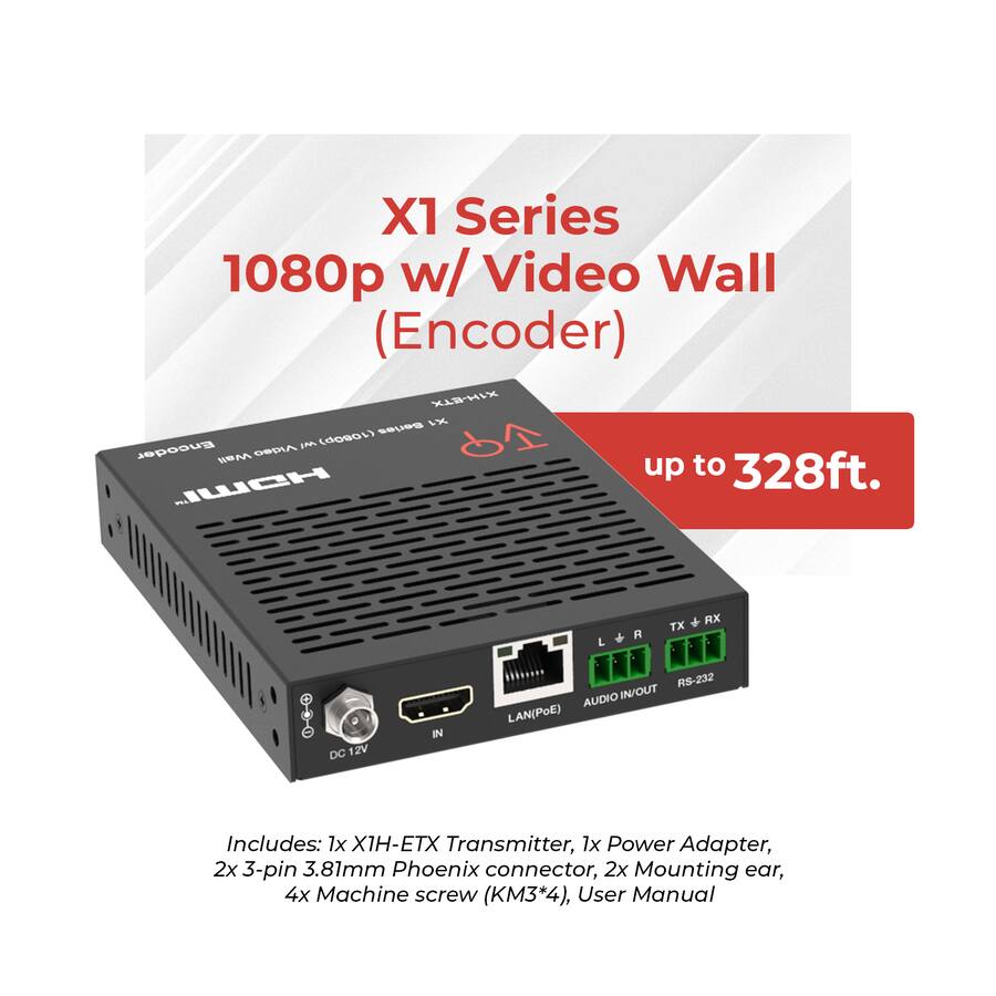 Orei ToVi X1 1080p Encoder (Video Wall) (X1H ETX) Black X1H-ETX - Best Buy
