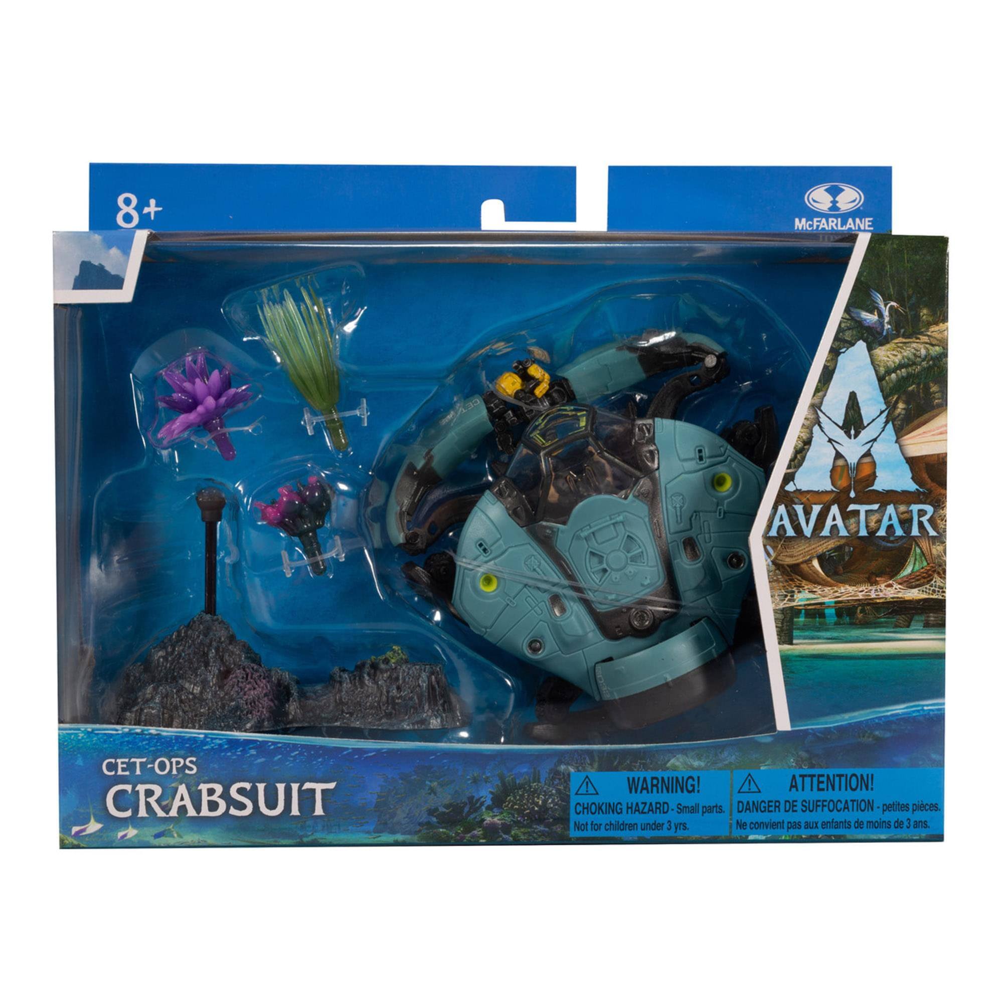 8+  
McFARLANE AVATAR CET-OPS CRABSUIT  

WARNING! CHOKING HAZARD - Small parts. Not for children under 3 yrs.  
ATTENTION! DANGER DE SUFFOCATION - petites pièces. Ne convient pas aux enfants de moins de 3 ans.
