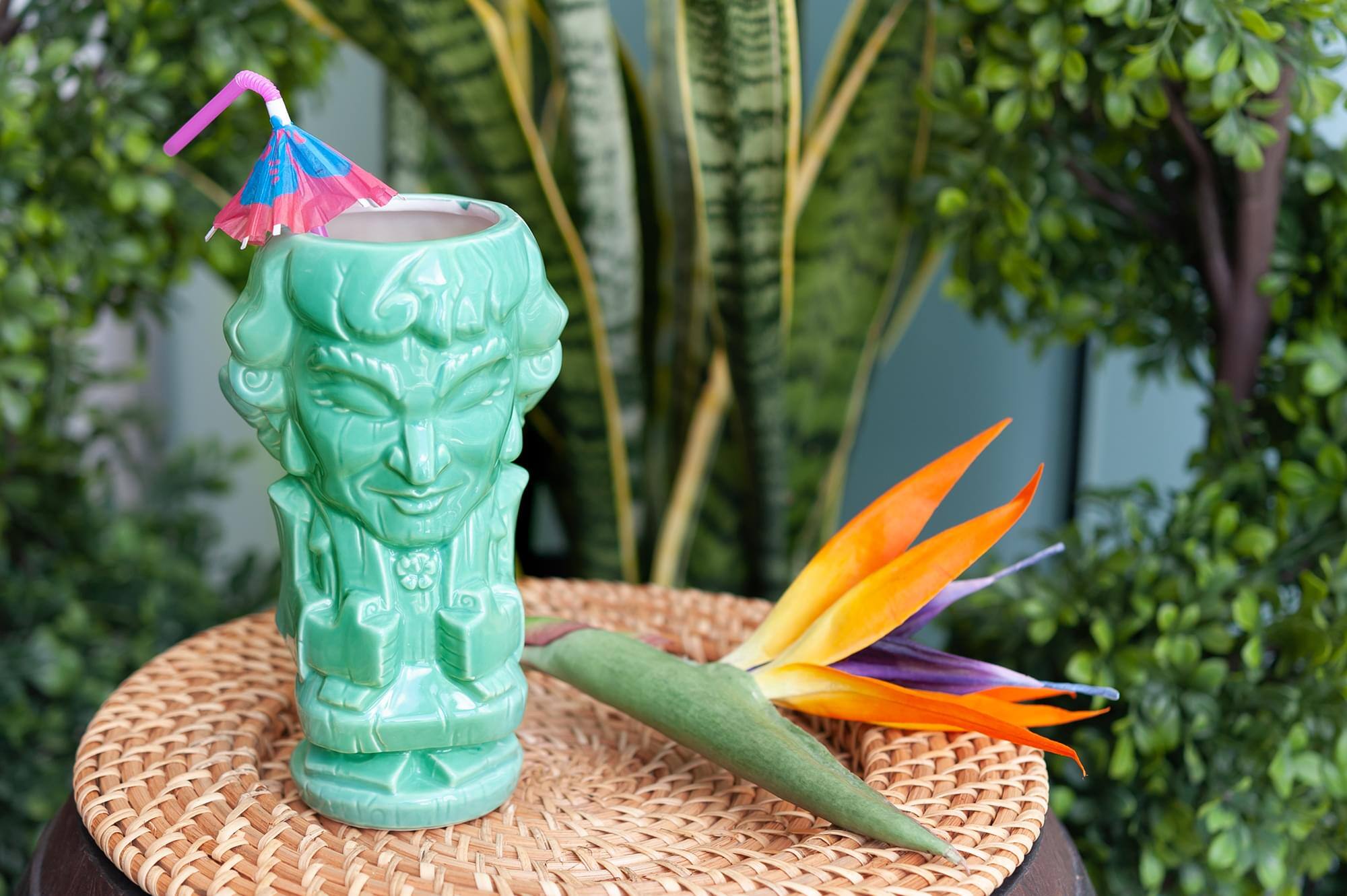 Alt View 4. ThinkGeek - Geeki Tikis The Golden Girls Dorothy Ceramic Tiki Style Mug | Holds 18 Ounces - Green.