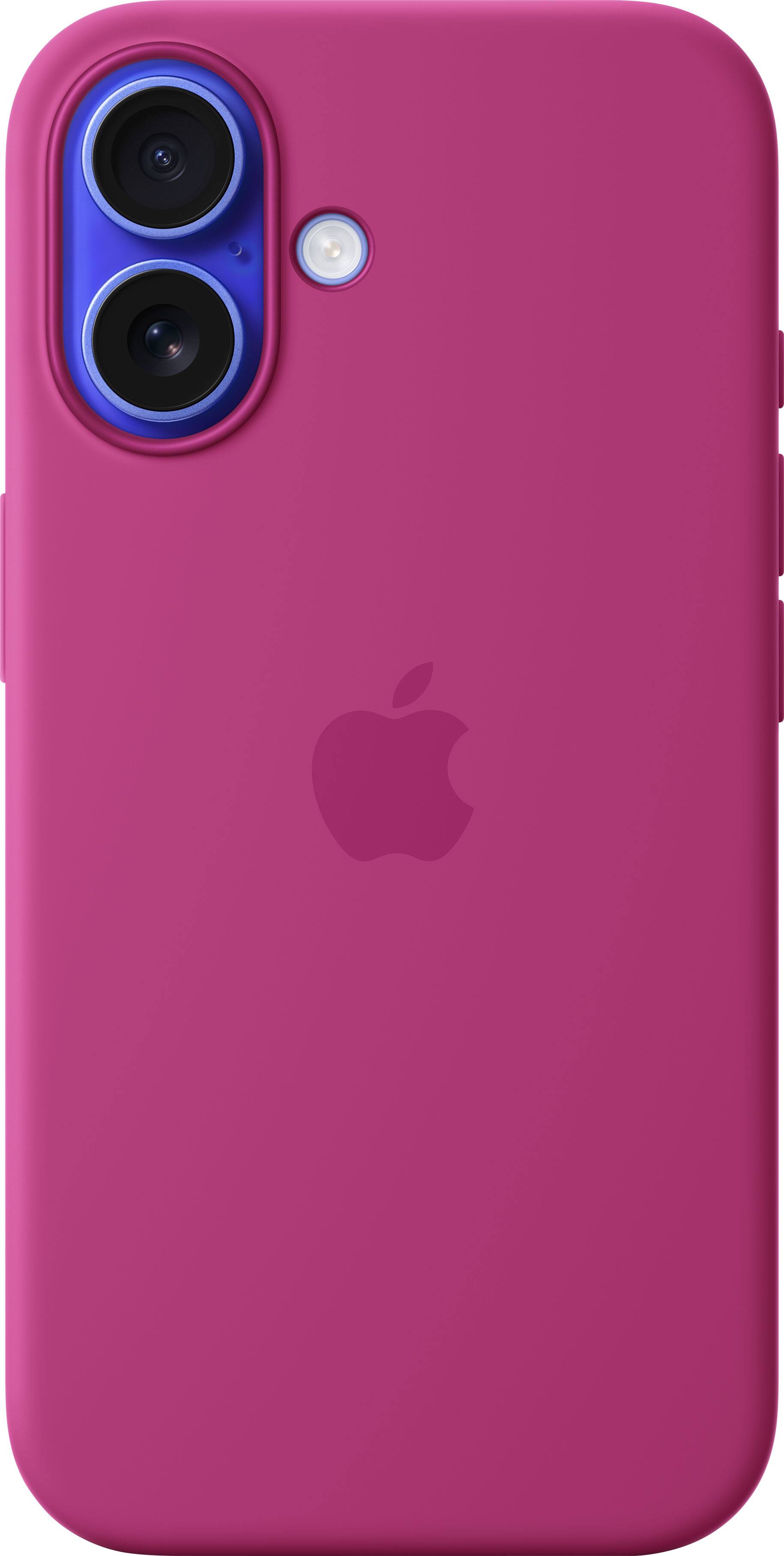 Apple - iPhone 16 Silicone Case with MagSafe - Fuchsia