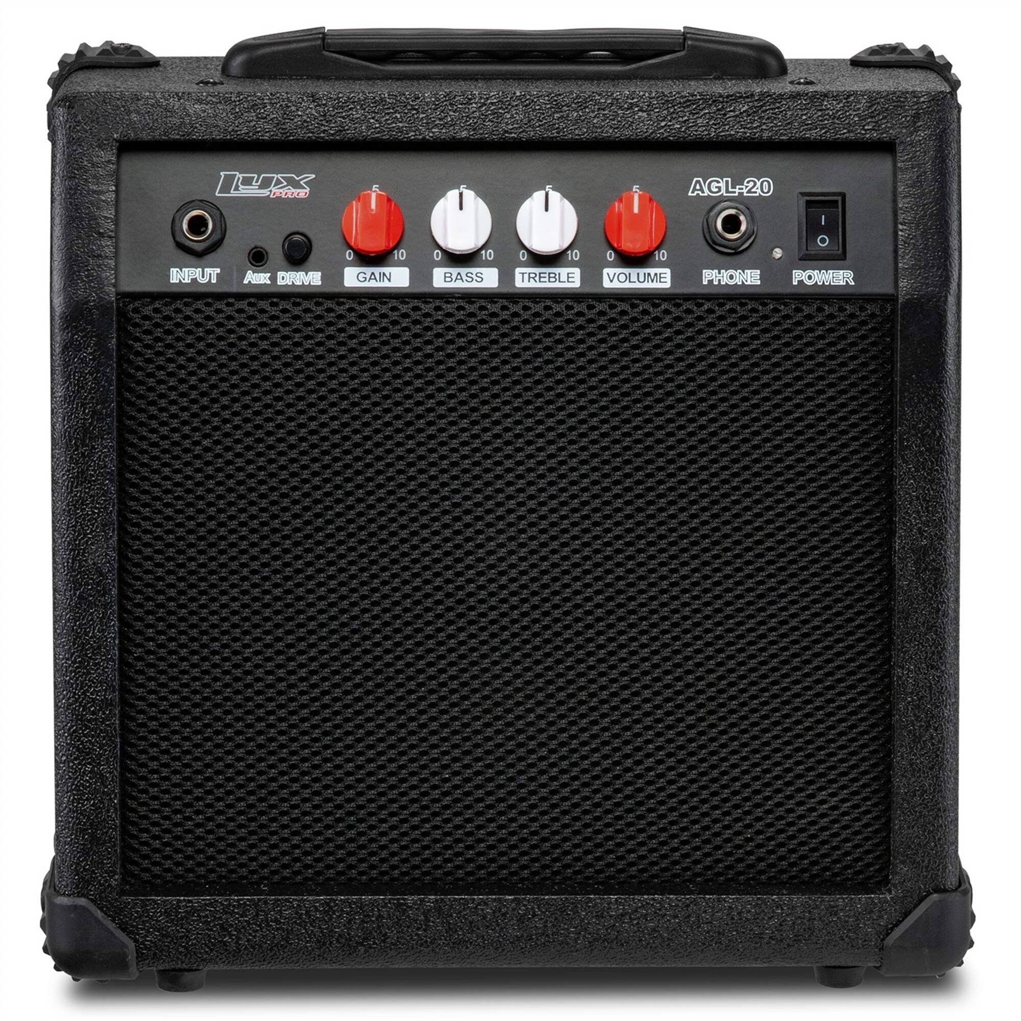 Lyxpro - Electric Guitar Amp - 20 Watt Guitar Amplifier with Built-in Speaker Headphone Jack