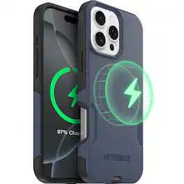OtterBox - Commuter Series Hard Shell for MagSafe for Apple iPhone 16 Pro Max - Midnight Sky (Blue/Black