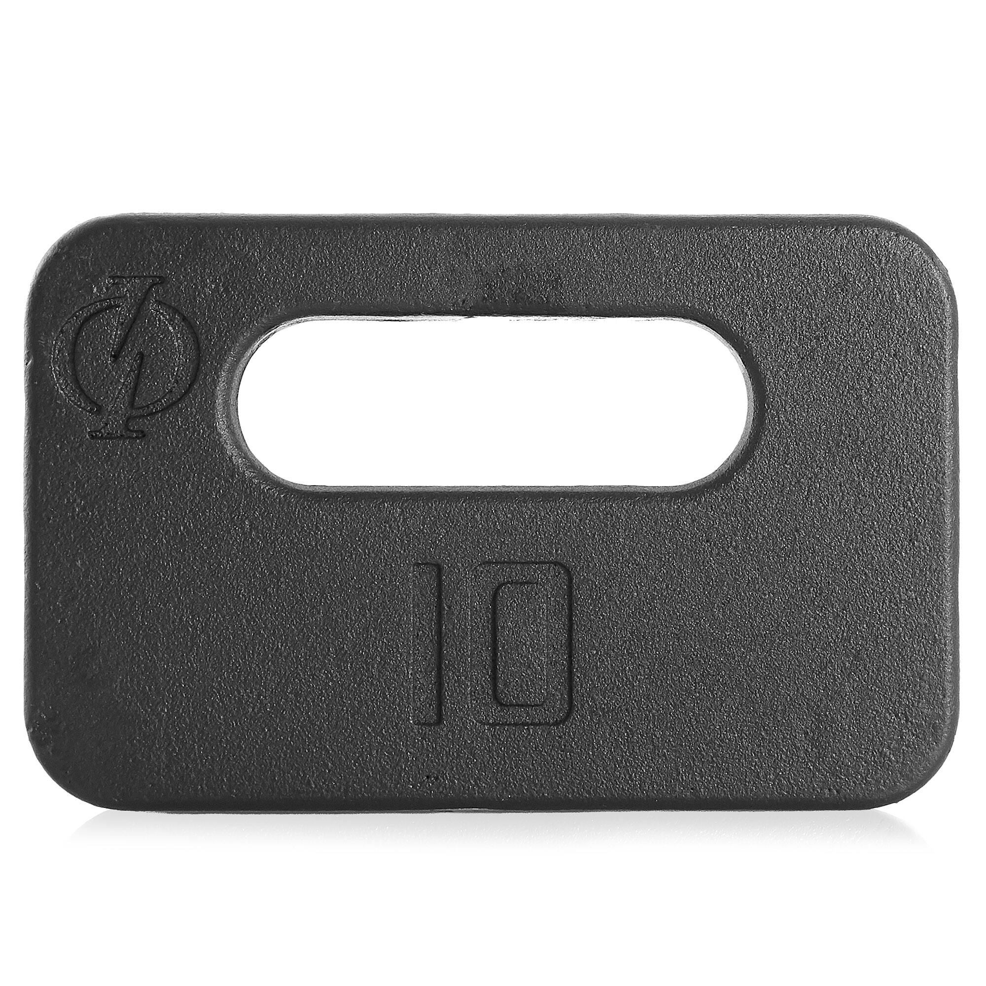 Alt View 4. Philosophy Gym - Cast Iron Ruck Weight - Weighted Fitness Plate with Handle - 10-45 lbs - Cast Iron.