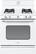 Front. GE - Artistry Series 4.8 Cu. Ft. Freestanding Gas Range - White on white.