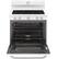 Angle. GE - Artistry Series 5.0 Cu. Ft. Freestanding Electric Range - White on white.