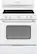 Front. GE - Artistry Series 5.0 Cu. Ft. Freestanding Electric Range - White on white.