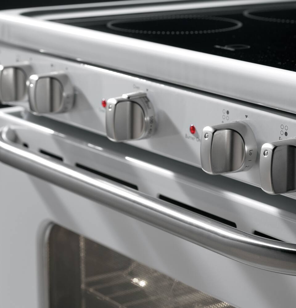 GE Artistry Series 5.0 Cu. Ft. Freestanding Electric Range White on