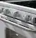 Alt View 15. GE - Artistry Series 5.0 Cu. Ft. Freestanding Electric Range - White on white.