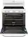 Alt View 16. GE - Artistry Series 5.0 Cu. Ft. Freestanding Electric Range - White on white.