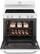 Alt View 17. GE - Artistry Series 5.0 Cu. Ft. Freestanding Electric Range - White on white.