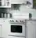 Alt View 18. GE - Artistry Series 5.0 Cu. Ft. Freestanding Electric Range - White on white.