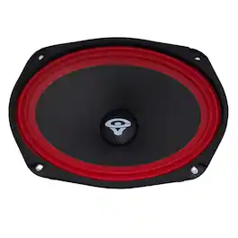 Cerwin Vega - CVP69 Pro Series 6"x9" Full Range Speaker 4Ω (Single Speaker) - Black and Red