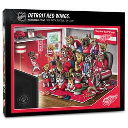 YouTheFan - Detroit Red Wings Purebred Fans 18'' x 24'' A Real Nailbiter 500-Piece Puzzle - Multicolor