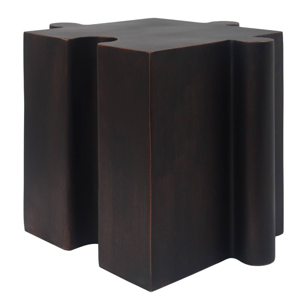 Alt View 7. Loheer - Loheer 2-Piece Artistic Puzzle Table Set Modular MGO Side Tables Interlocking Antique Copper - Antique Copper.