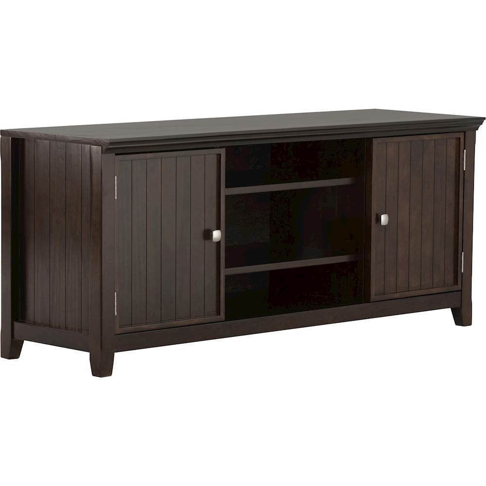 Angle View: Simpli Home - Acadian TV Cabinet for Most TVs Up to 60" - Tobacco Brown