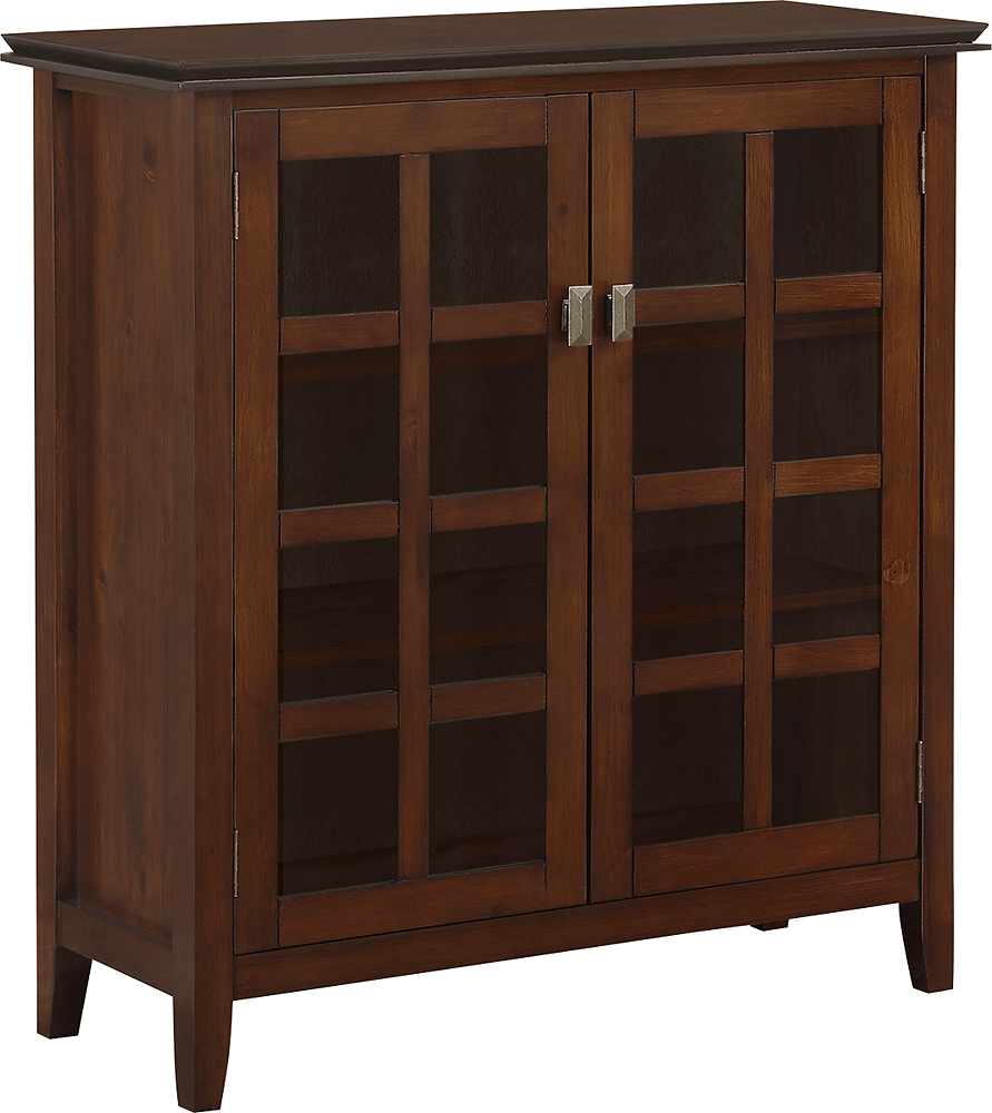 Angle View: Simpli Home - Artisan Media Cabinet for Most Flat-Panel TVs Up to 42" - Brown