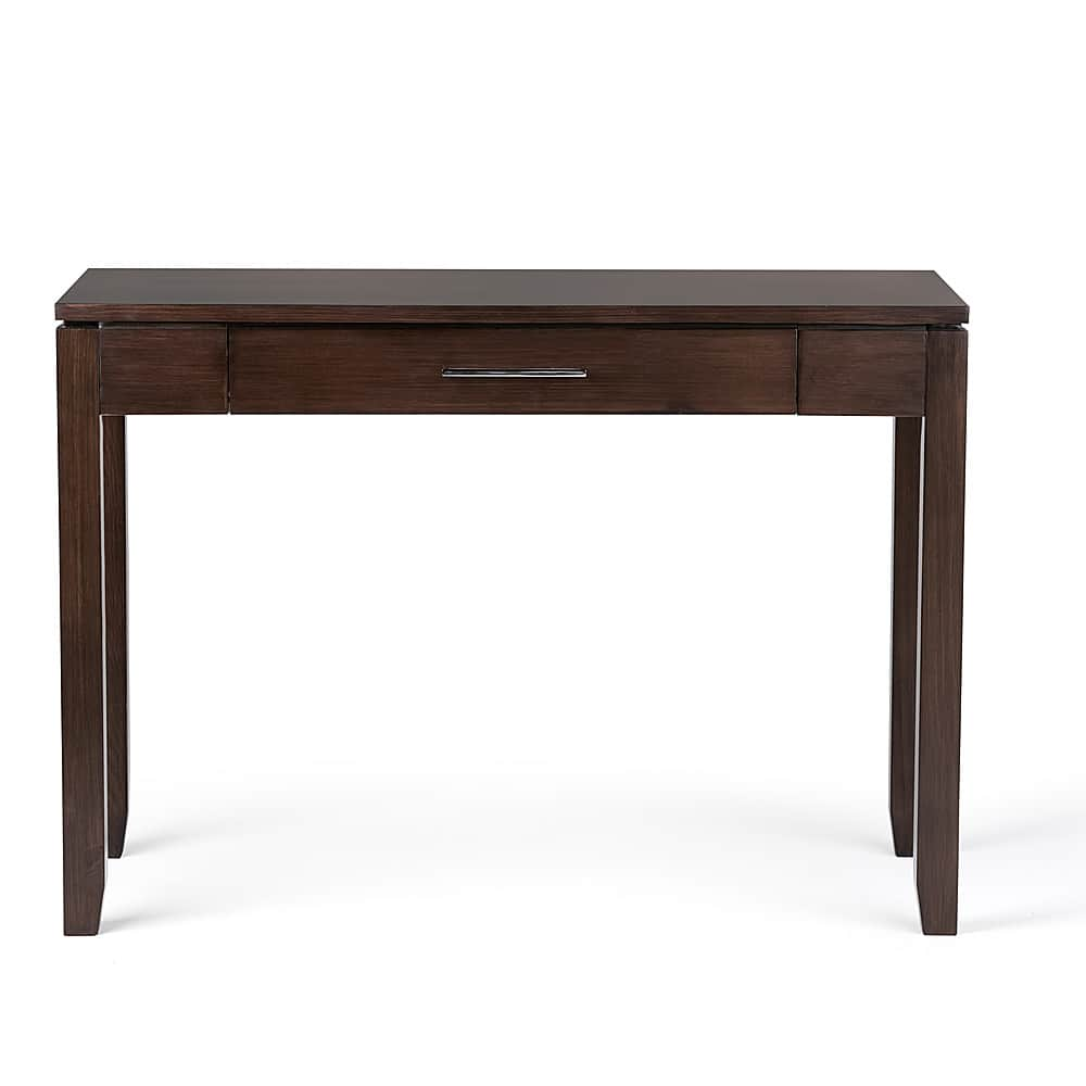 Angle View: Simpli Home - Cosmopolitan Rectangular Table - Medium Auburn Brown