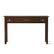 Angle. Simpli Home - Avalon Rectangular Pine Wood 3-Drawer Table - Rich Tobacco Brown.