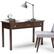 Left. Simpli Home - Avalon Rectangular Pine Wood 3-Drawer Table - Rich Tobacco Brown.