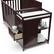 Alt View 15. Graco - Hadley 5-in-1 Convertible Crib and Changer with Drawer - Espresso.