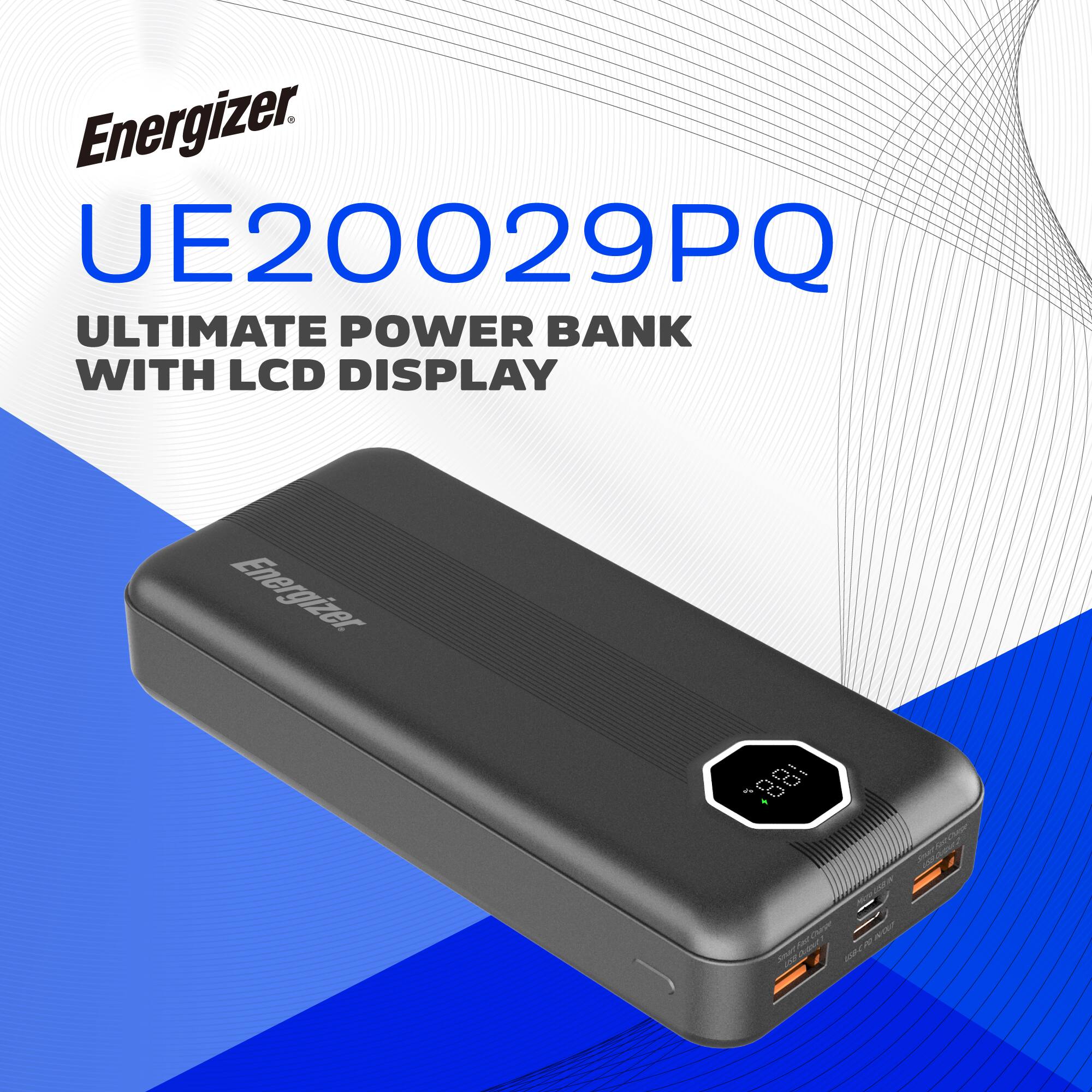 Energizer UE20029PQ ULTIMATE POWER BANK WITH LCD DISPLAY