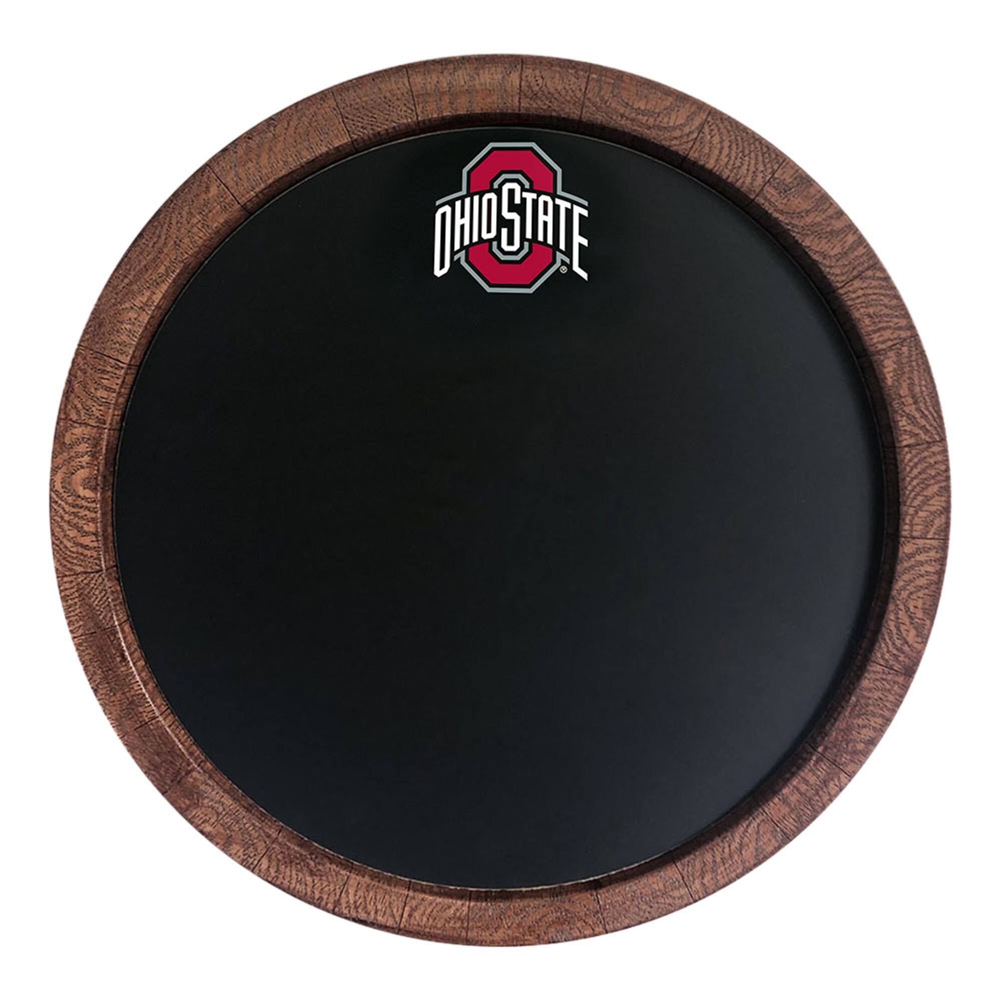 Ohio State Buckeyes 20.25'' Round Chalkboard Faux Barrel Top Sign