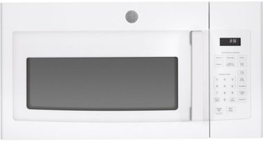 GE - 1.6 Cu. Ft. Over-the-Range Microwave - White - Front_Zoom