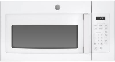 Ge 1 6 Cu Ft Over The Range Microwave White Jvm3160dfww Best Buy