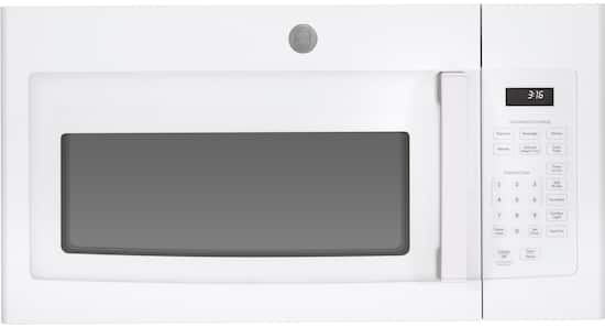 GE 1.6 Cu. Ft. Over the Range Microwave White JVM3160DFWW Best Buy