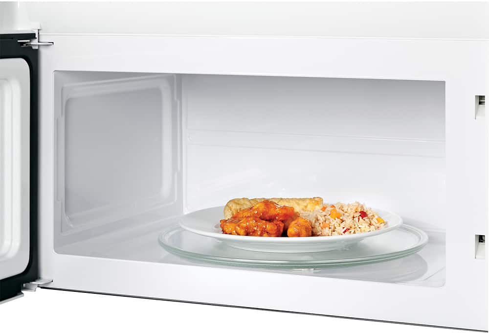 Alt View 15. GE - 1.6 Cu. Ft. Over-the-Range Microwave - White.