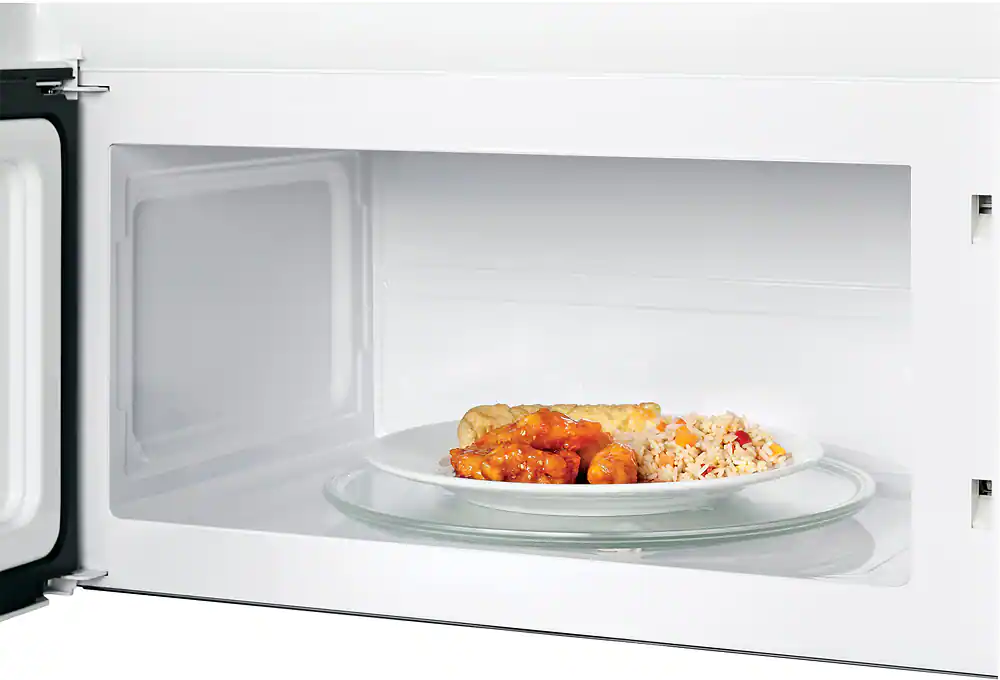 Alt View 15. GE - 1.6 Cu. Ft. Over-the-Range Microwave - White.