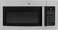 GE - 1.6 Cu. Ft. Over-the-Range Microwave with Convenience Cooking Controls - Stainless Steel - Front_Zoom