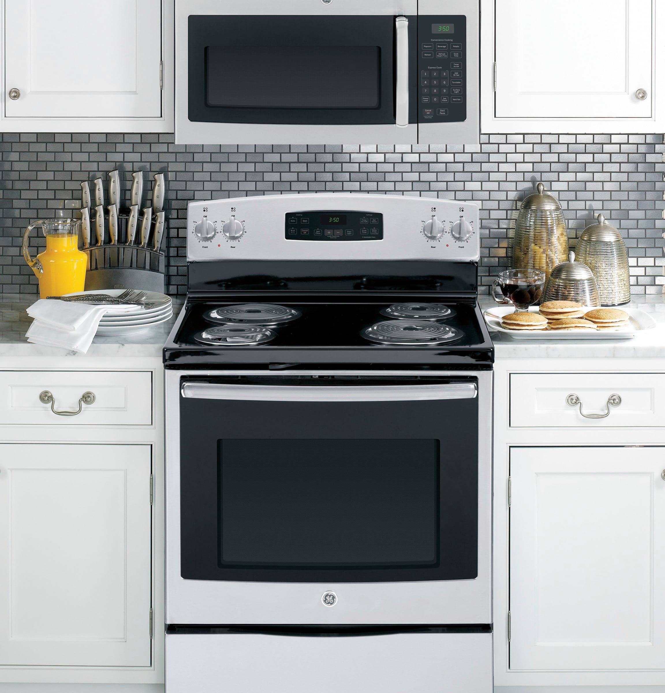 Alt View 15. GE - 1.6 Cu. Ft. Over-the-Range Microwave - Stainless Steel.