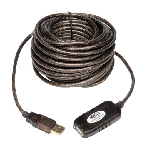 Angle View: Tripp Lite - 33' USB Type A-to-USB Type A Cable - Gray