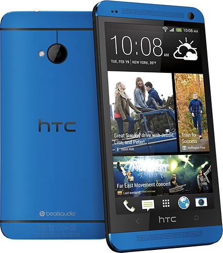 Alt View 2. HTC - One (M7) 4G with 32GB Memory Cell Phone.