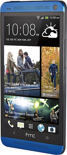 Best Buy: HTC One (M7) 4G 32GB Memory Phone Blue PN07120