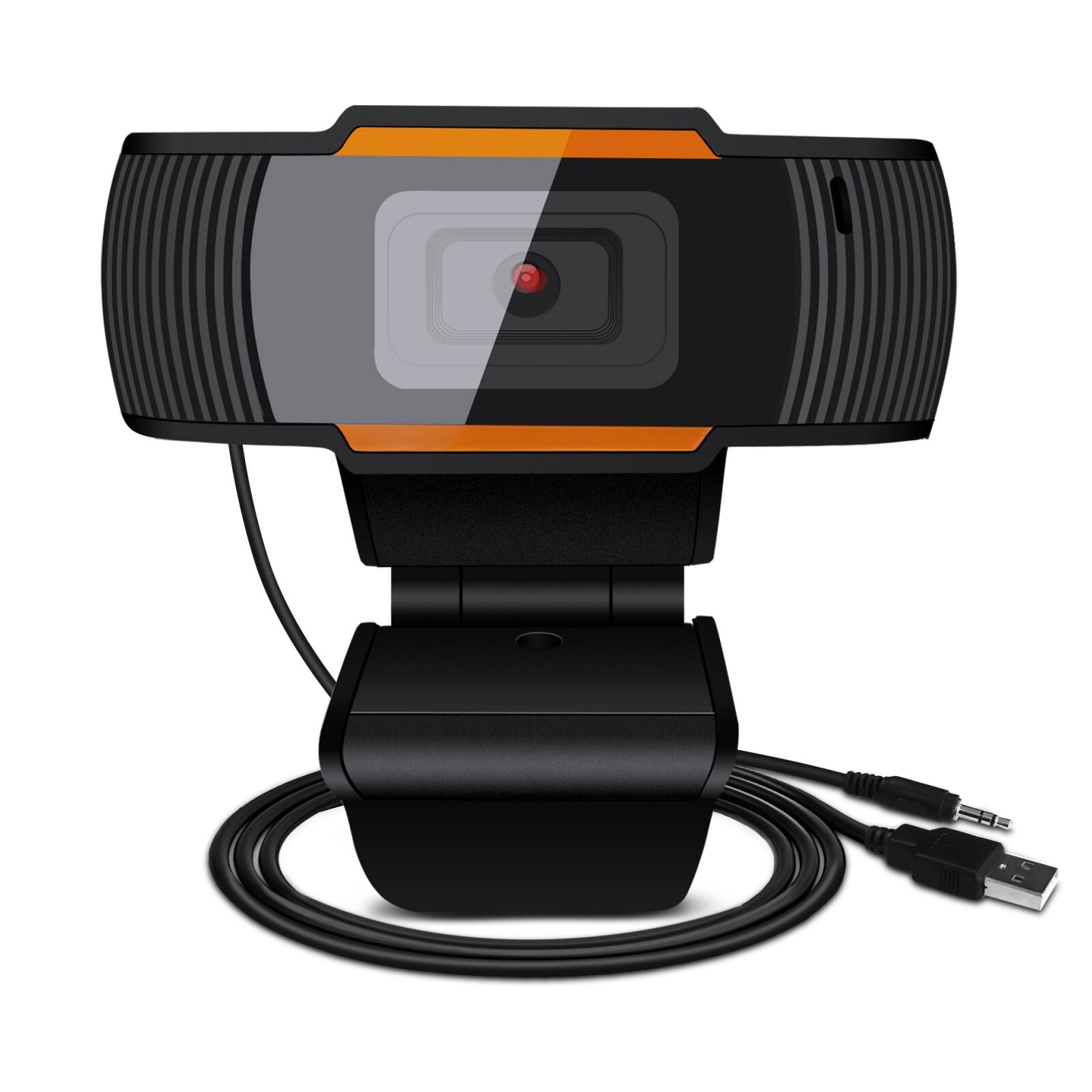 Alt View 5. AGPtek - HD 1080P Webcam Auto Focusing Web Camera Cam W/ Microphone For PC Laptop Desktop - Black.