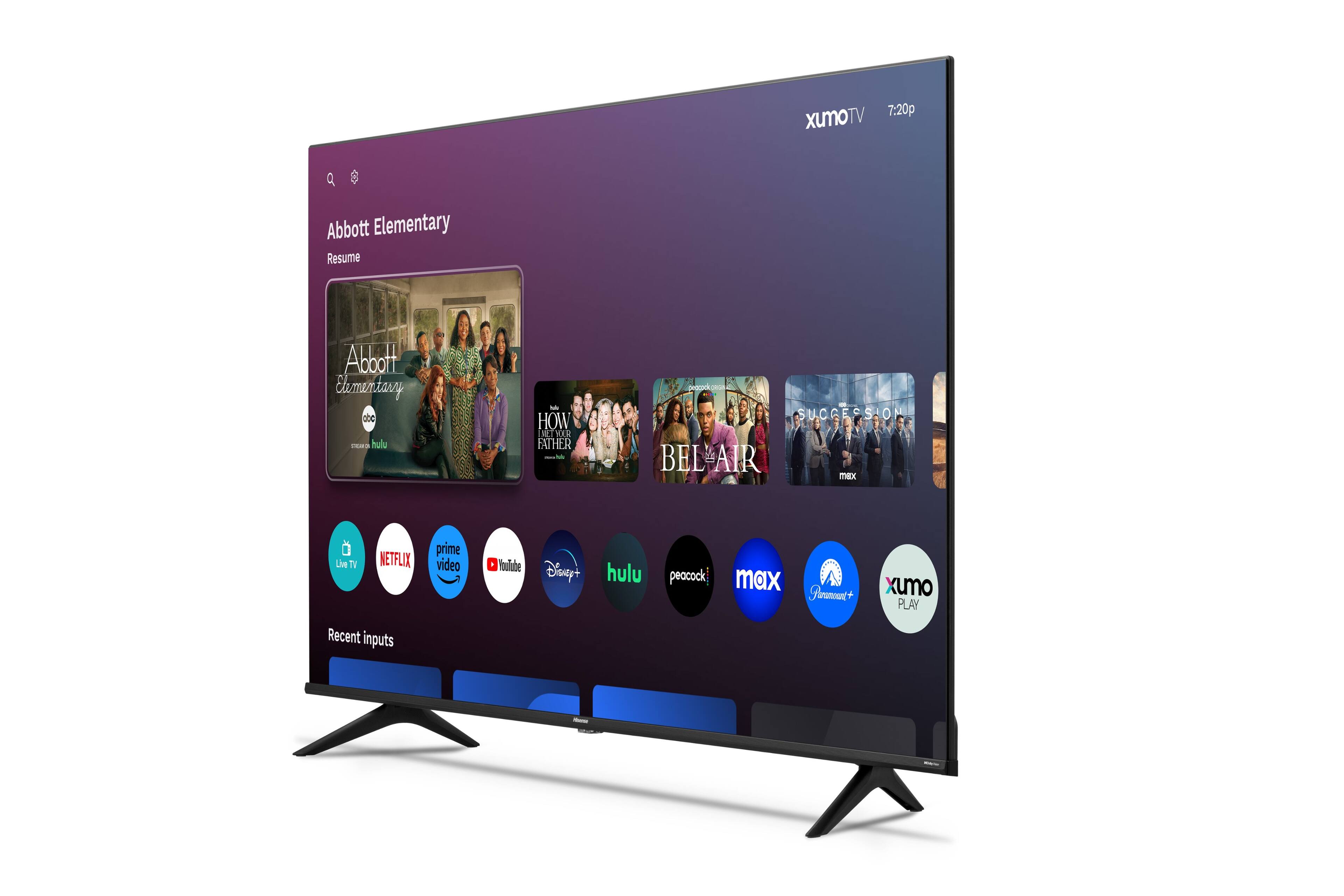 Angle. Hisense - 65" Class A6 Series LED 4K UHD Smart Xumo TV - Black.