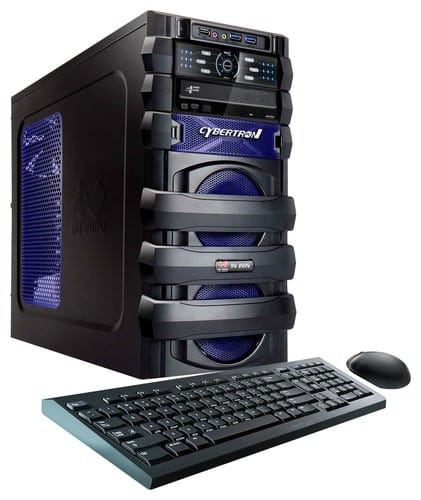 Front. CybertronPC - 5150 Escape Desktop - AMD FX-Series - 8GB Memory - 500GB Hard Drive - Blue.