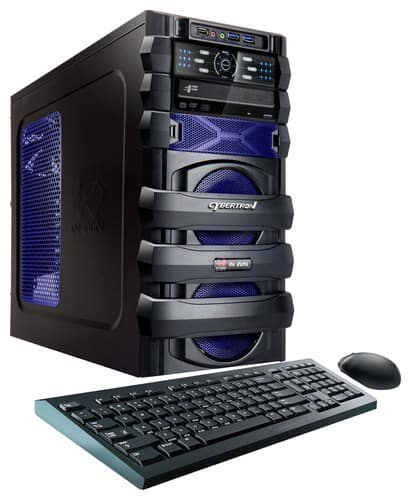 Front. CybertronPC - 5150 Unleashed Desktop - AMD FX-Series - 8GB Memory - 1TB Hard Drive - Blue.
